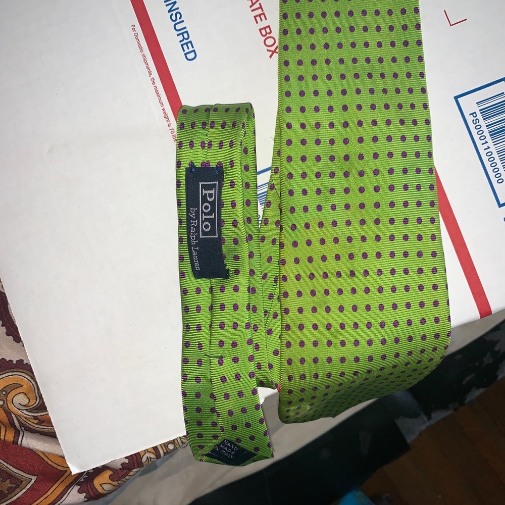 POLO RALPH LAUREN 100% silk Tie PREOWNED